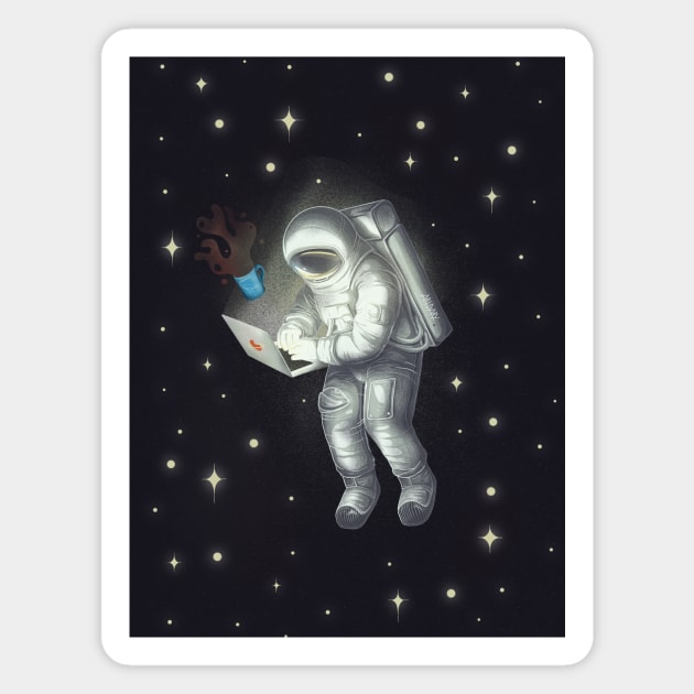 Freelance Cosmonaut Magnet by ArtDary